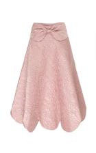 Ryan Lo Scalloped Quilted Midi Skirt