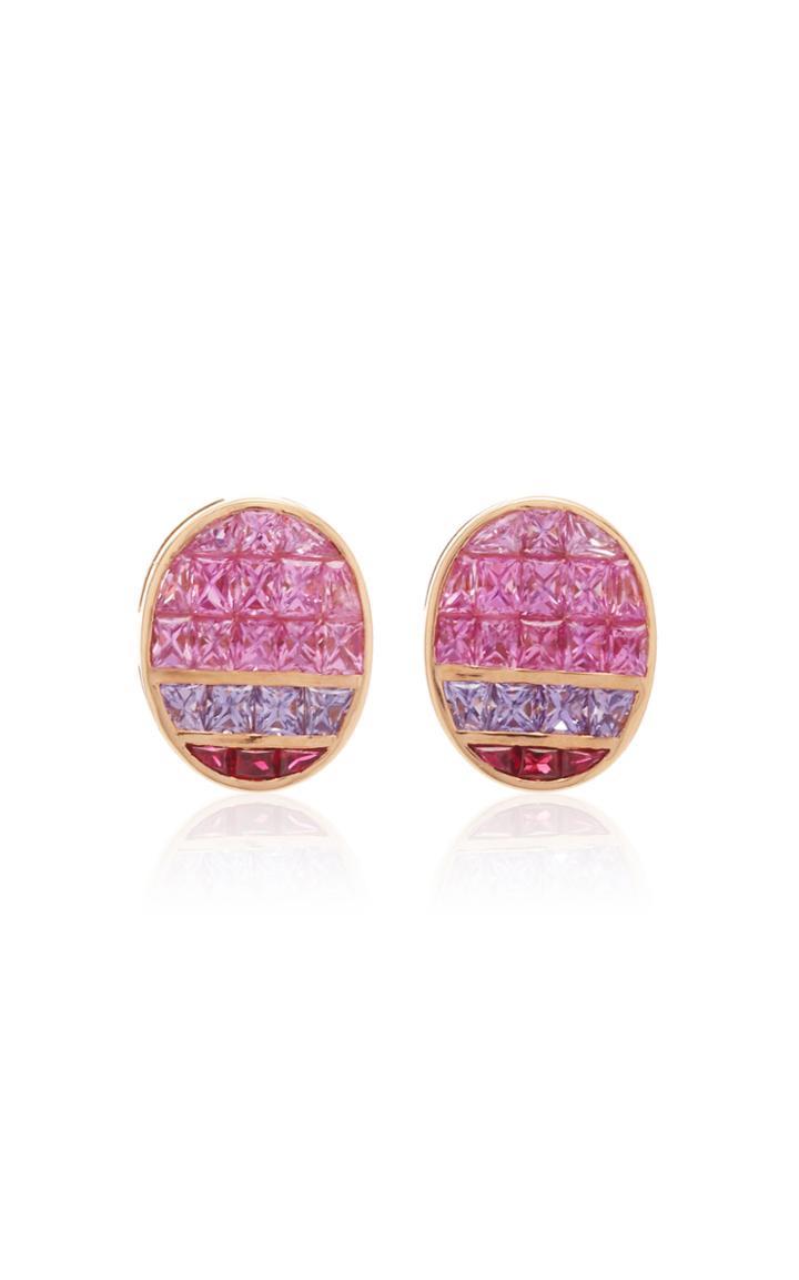 Moda Operandi Kavant & Sharart Oval Puzzle Stud Earring
