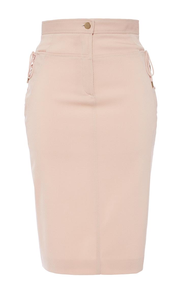 Roberto Cavalli Powder Tricotine Stretch Skirt