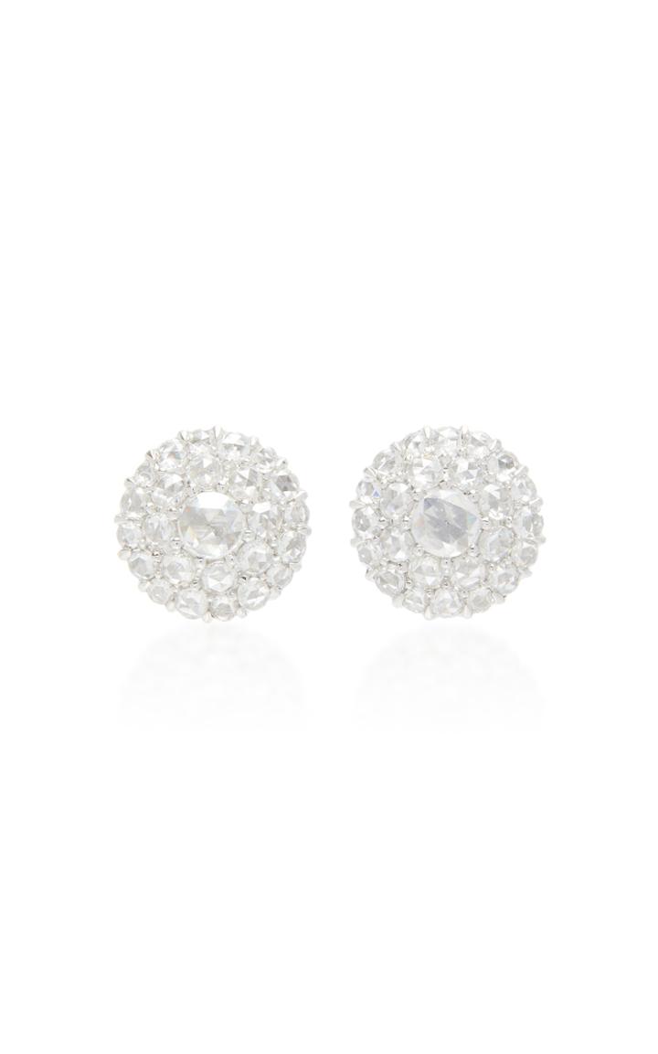 Nam Cho 18k White Gold And Diamond Earrings