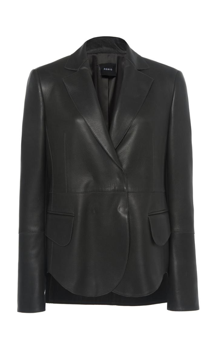 Akris Denada Leather Blazer