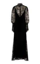 Olivier Theyskens Tozan Semi-sheer Lace Gown