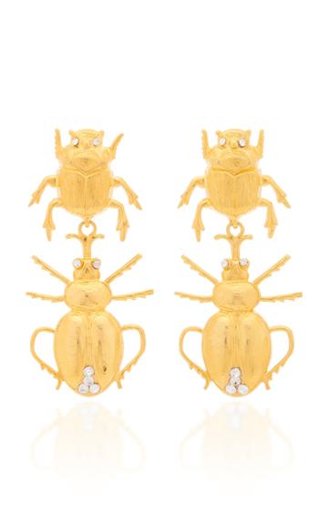Bounkit Gold-tone And Crystal Earrings