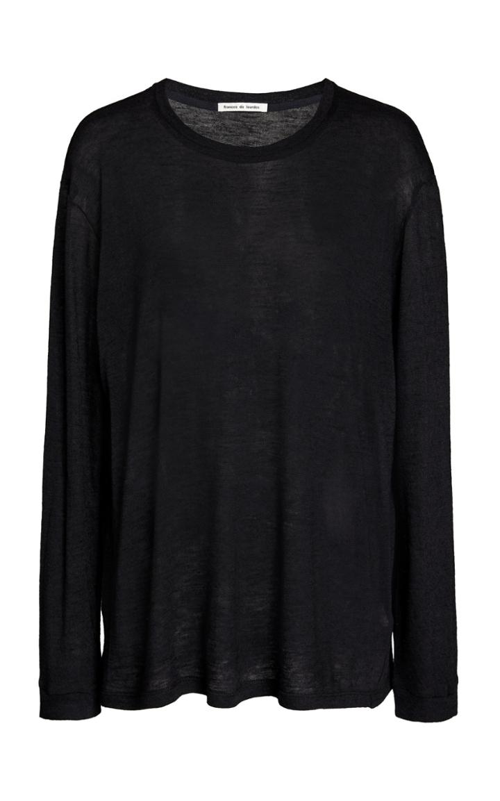 Frances De Lourdes Marlon Oversized Cashmere-silk T-shirt