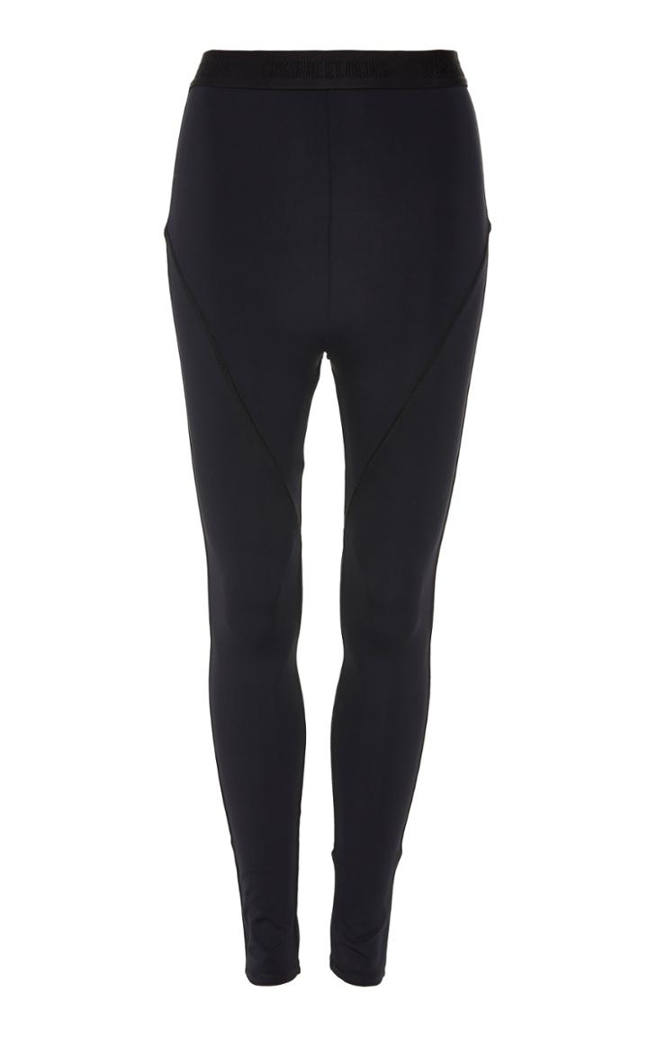 Cushnie Et Ochs Leonie High Waisted Legging With Logo Elastic Waistband
