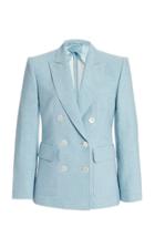 Max Mara Ottuso Linen-silk Double-breasted Blazer