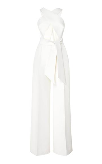 Martin Grant Cross-strap Wool-blend Jumpsuit