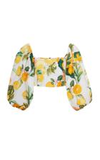 Moda Operandi Cara Cara Sagaponack Cotton-poplin Cropped Blouse Size: 0