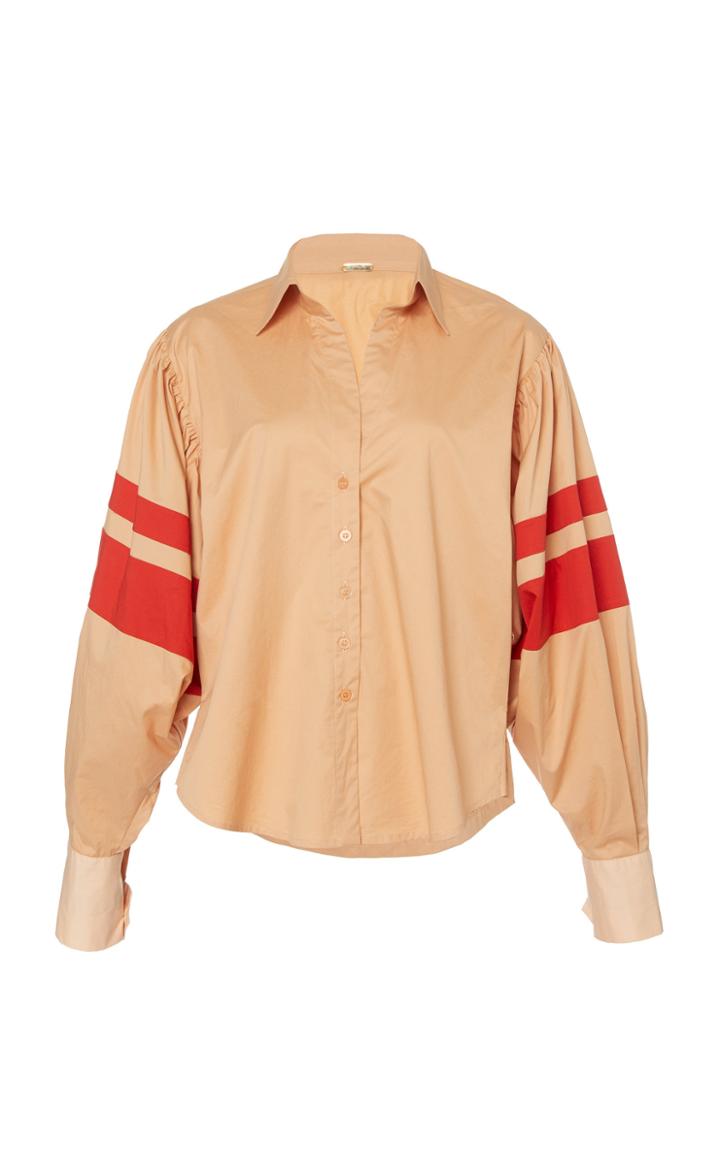 Johanna Ortiz Summer Solstice Collared Poplin Shirt