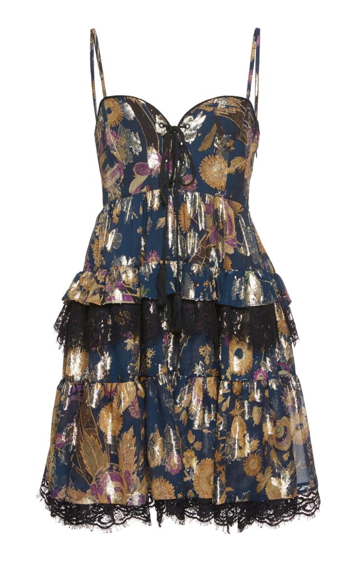 Dundas Silk Printed Mini Dress