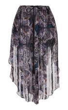 Etro Printed Silk Skirt
