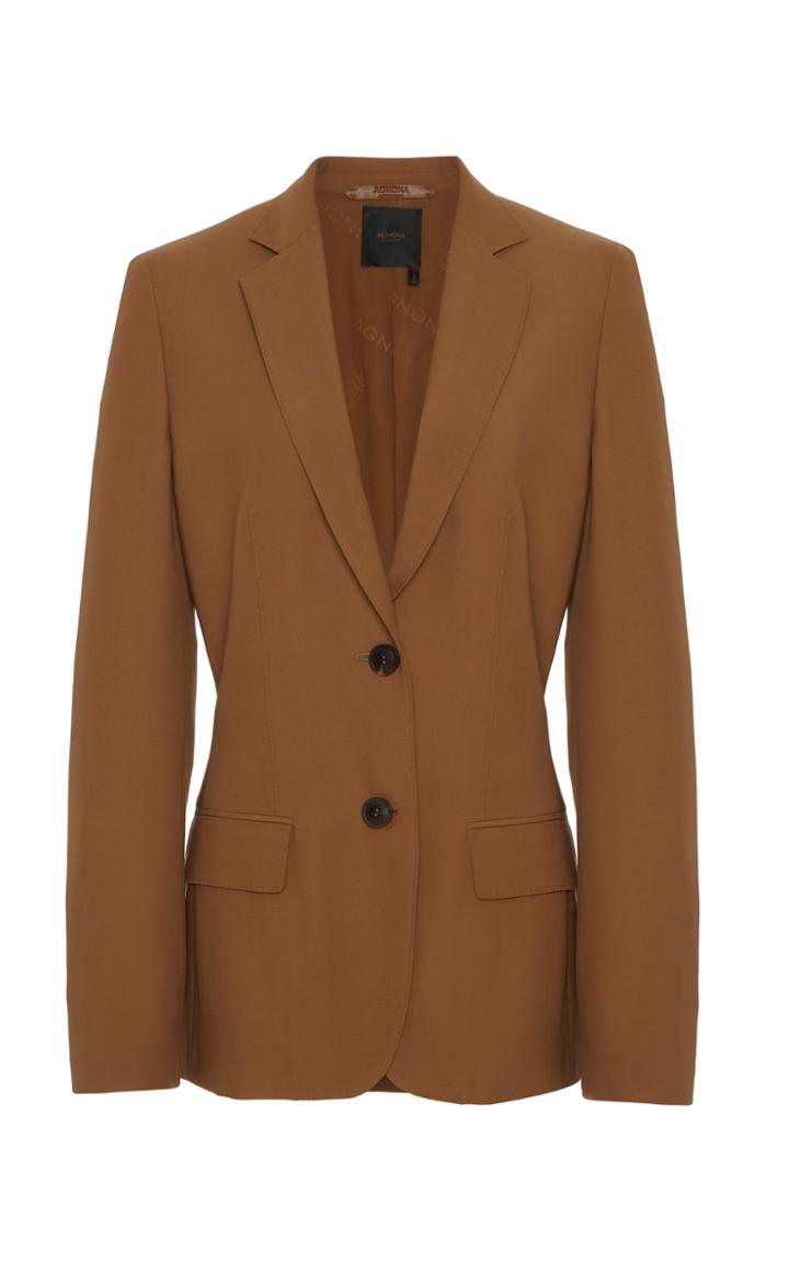 Agnona Eternals Single-breasted Wool Blazer