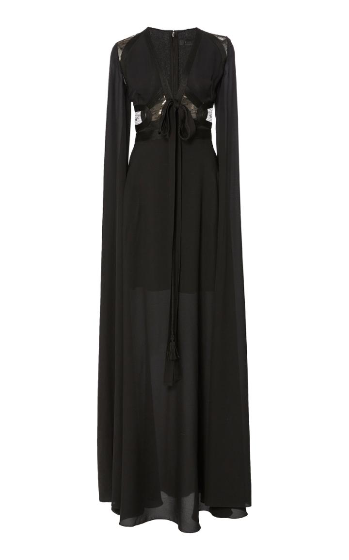 Elie Saab Cape Sleeve Dress