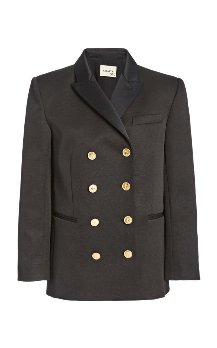 Moda Operandi Khaite Joan Double-breasted Cady Blazer