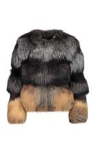 Lysa Lash Furs April Paneled Fox Coat