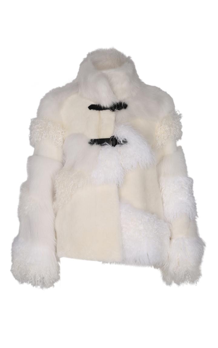 Dorothee Schumacher Quirky Refinement Shearling Jacket