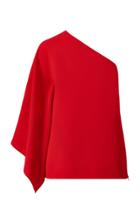 Ralph Lauren One-shoulder Crepe Top