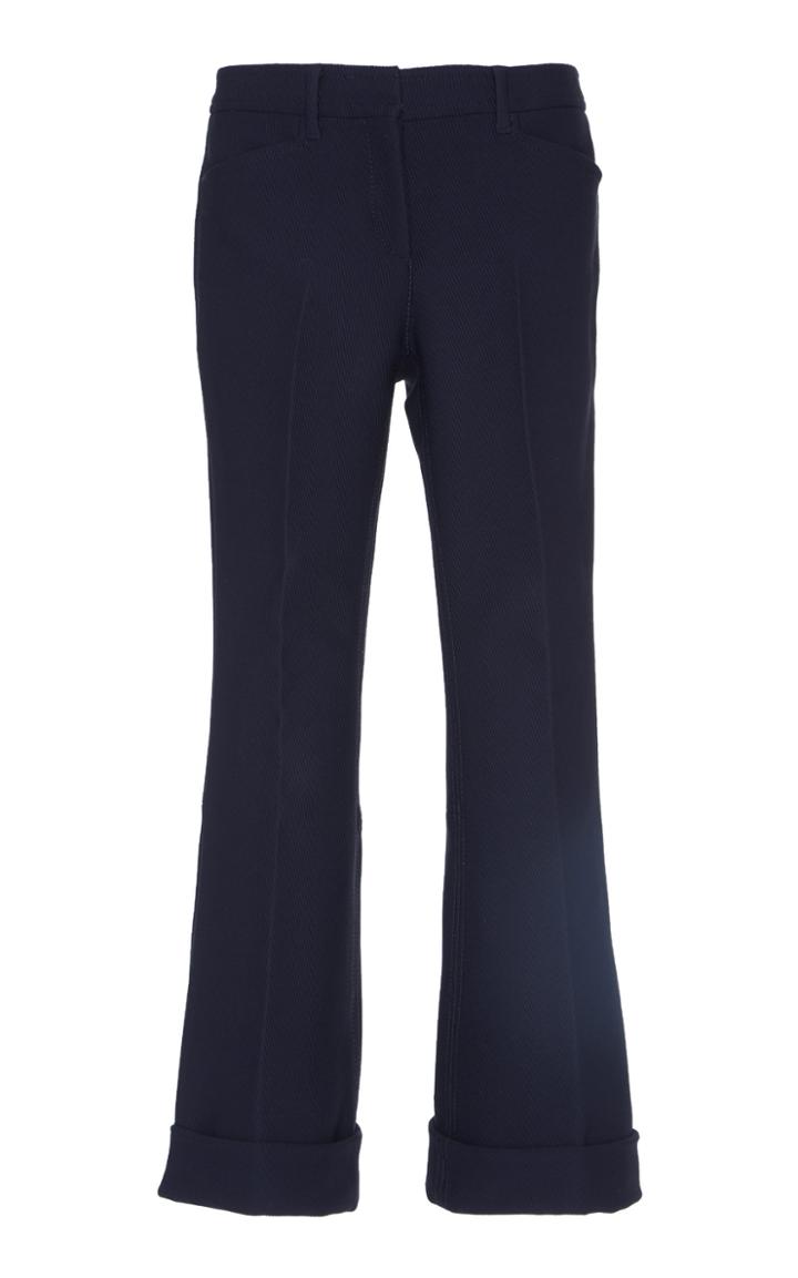 N 21 N&deg;21 Emilia Mid-rise Twill Flare-leg Pants