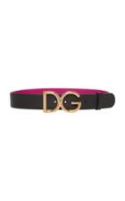 Dolce & Gabbana Dauphine Embellished Textured-leather Belt