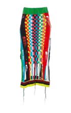 Wanda Nylon Knit Midi Skirt