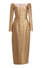 Moda Operandi Emilia Wickstead Off-the-shoulder Glittered Dress