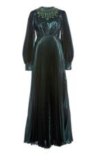 Moda Operandi Andrew Gn Ruched Plisse Gown