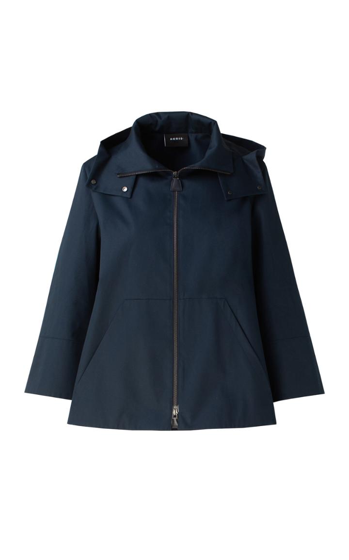 Moda Operandi Akris Marilyn Hooded Cotton Twill Jacket