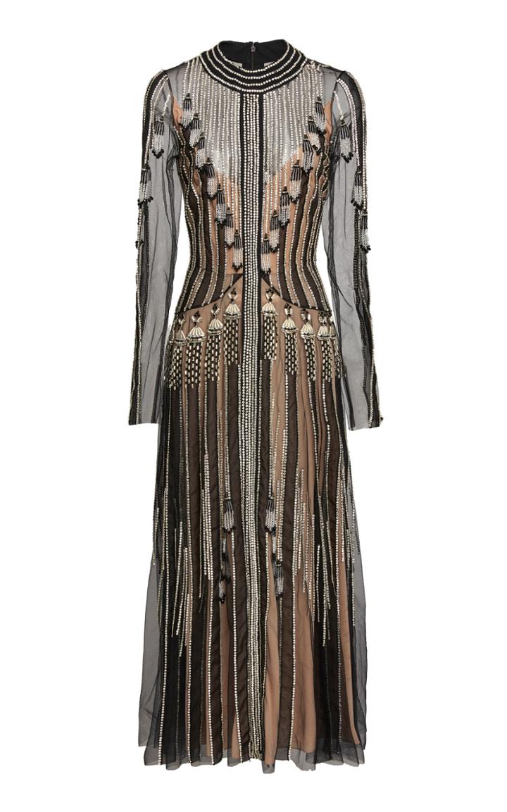 Temperley London Moonlight Beaded Organza Dress