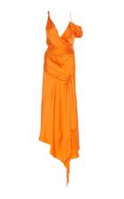 Jonathan Simkhai Asymmetric Satin Gown Size: 0