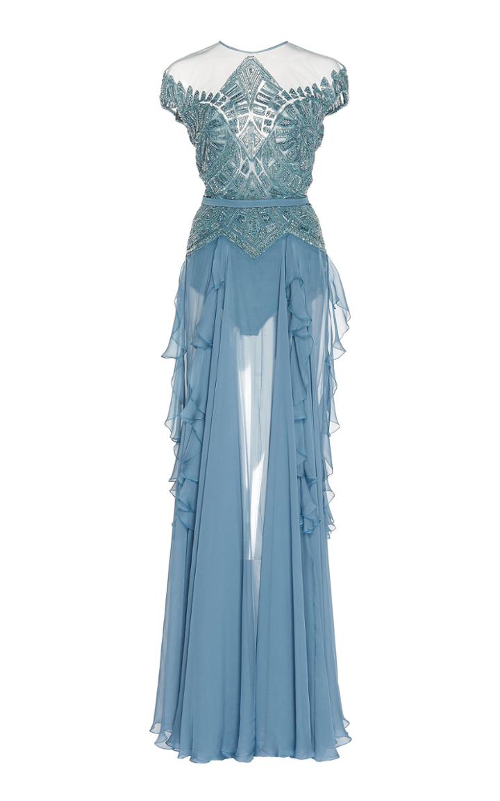 Zuhair Murad Embroidered Silk Dress