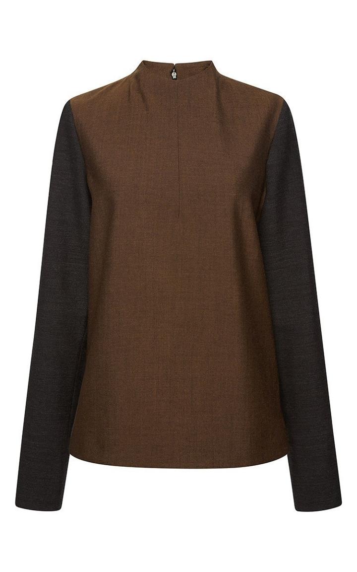 Marni Bonded Washed Long Sleeve Blouse