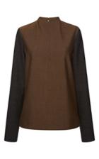 Marni Bonded Washed Long Sleeve Blouse