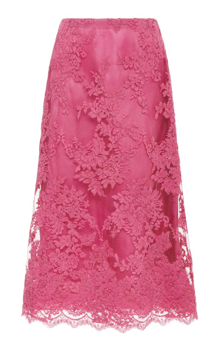 Marchesa Corded Lace Tea Skirt