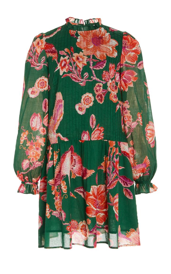 Moda Operandi Banjanan Thea Printed Cotton Mini Dress
