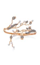 Colette Jewelry Set-of-two 18k Rose Gold Pearl And Diamond Cuff