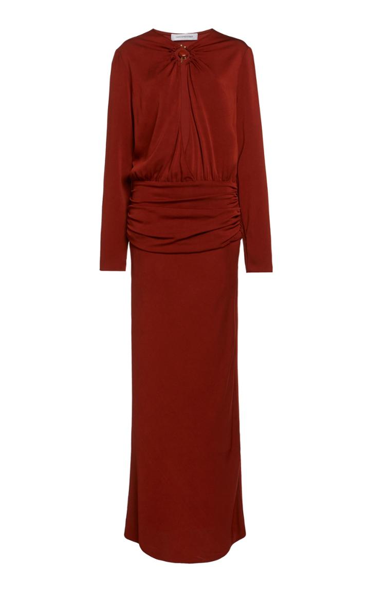 Moda Operandi Christopher Esber Cummerbund Orbit Long Sleeve Dress