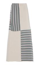 Jil Sander Midi Striped Wool Skirt