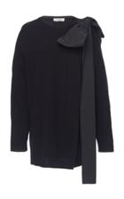 Valentino Bow Embellished Wool Cashmere Sweater