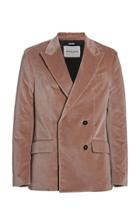 Moda Operandi Rochas Double Breasted Velvet Blazer