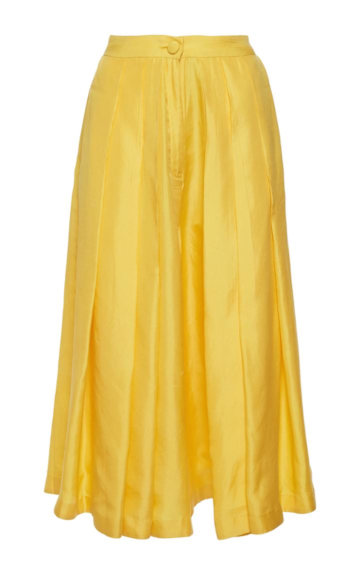 Rahul Mishra Silk Twill Culottes Pants