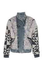 Isabel Marant Rany Reversible Detachable Sleeve Denim Jacket