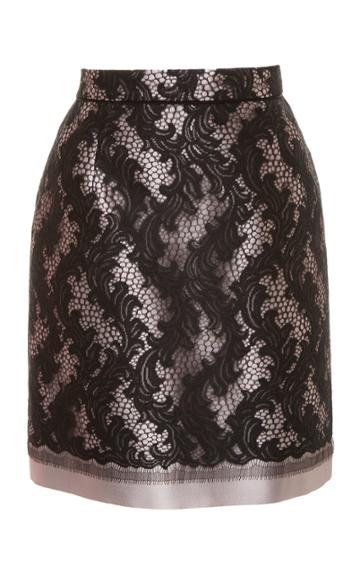 Bibhu Mohapatra Lace Mini Skirt