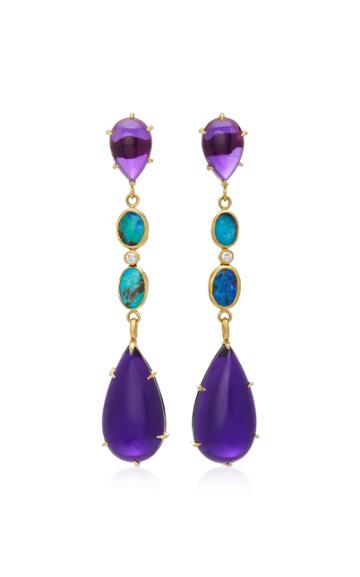 Katey Walker 18k Gold Multi-stone Earrings