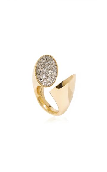 Moda Operandi Vram 18k Echo Ring With Diamonds Size: 4