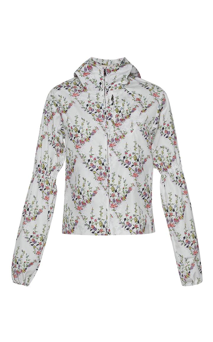 Giambattista Valli Puffed Sleeve Floral Print Jacket