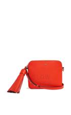 Anya Hindmarch Slow Down Crossbody In Flame Red Circus Leather
