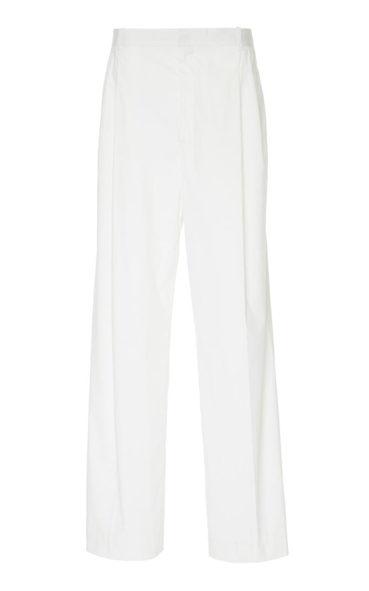 Givenchy Pleated Popelin Wide Leg Trousers