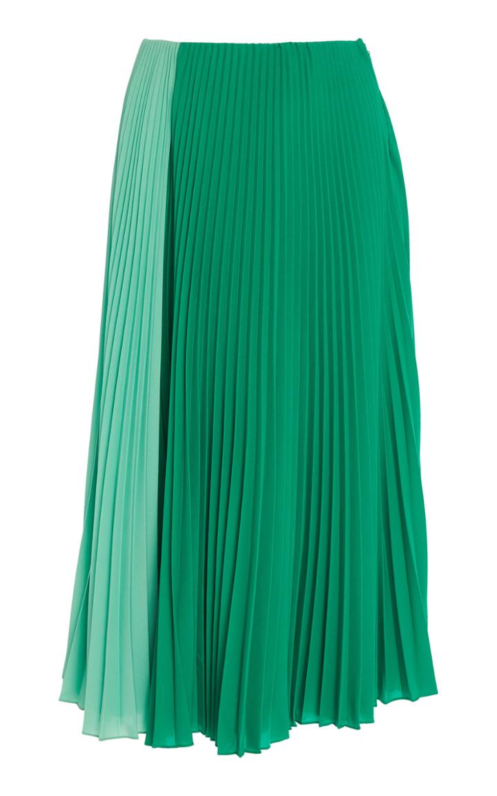 Tome Pleated Two Tone Skirt