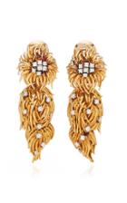 Vintage Tiffany & Co Gold & Diamond Foxtail Earrings