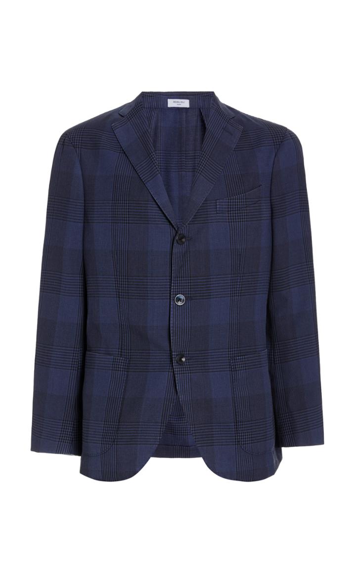 Boglioli Plaid Single-breasted Blazer